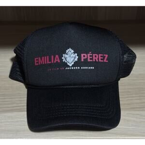 RARE Promo Emilia Perez Netflix FYC Baseball Cap Trucker Hat Black Selena Gomez